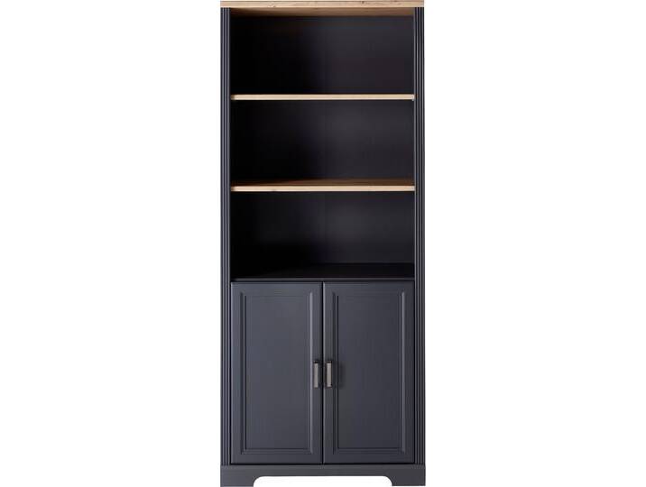 Aktenschrank INNOSTYLE, grau (graphit, absetzung artisan eiche), B:86cm H:204cm T:38cm, ABS-Kunststoff, Dekorfolie, FSC-zertifizierter Holzwerkstoff, Hartfaserplatte, Kunststoff, Spanplatte, Schränke von BAUR