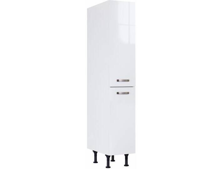 Apothekerschrank KOCHSTATION KS-Cara , weiß (weiß glanz, weiß), B:30cm H:176,6cm T:58,4cm, Schränke, mit 2 Vollauszügen und 4 Ablagen, höhenverstellbare Füße, Breite 30 cm von BAUR