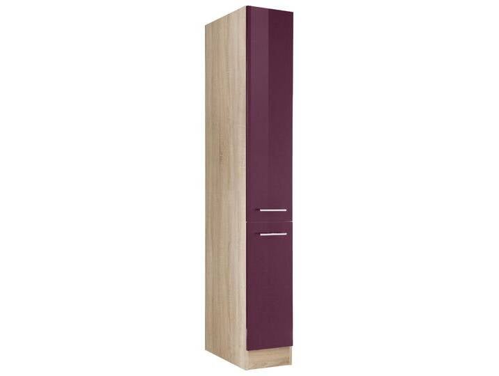 Apothekerschrank KOCHSTATION KS-Eton , lila (aubergine hochglanz), B:30cm H:200cm T:60cm, Schränke von BAUR