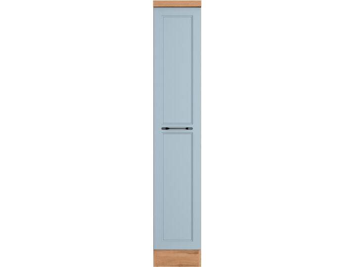 Apothekerschrank KOCHSTATION KS-Lana , blau (matt hellblau, wotaneiche), B:30cm H:166cm T:60cm, Holzwerkstoff, MDF, Schränke, Breite 30 cm von BAUR