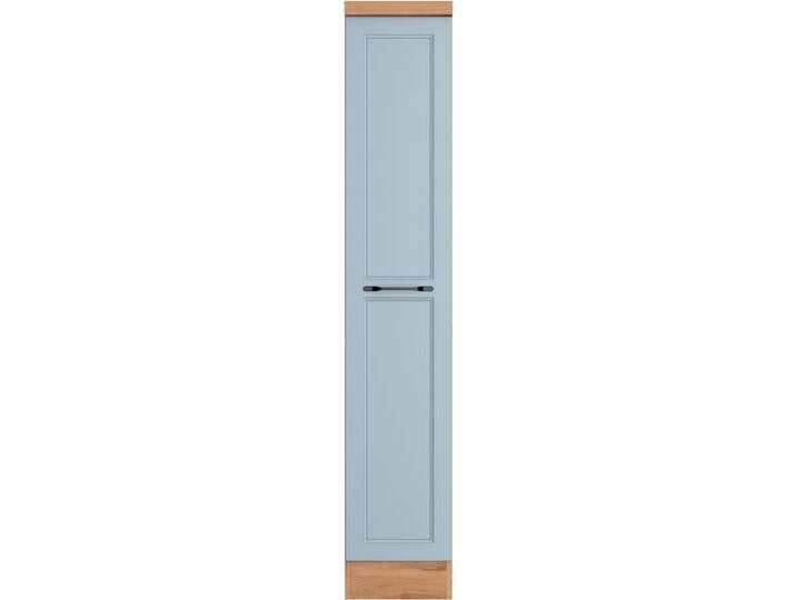 Apothekerschrank KOCHSTATION KS-Lana , blau (matt hellblau, wotaneiche), B:30cm H:166cm T:60cm, Holzwerkstoff, MDF, Schränke, Breite 30 cm von BAUR