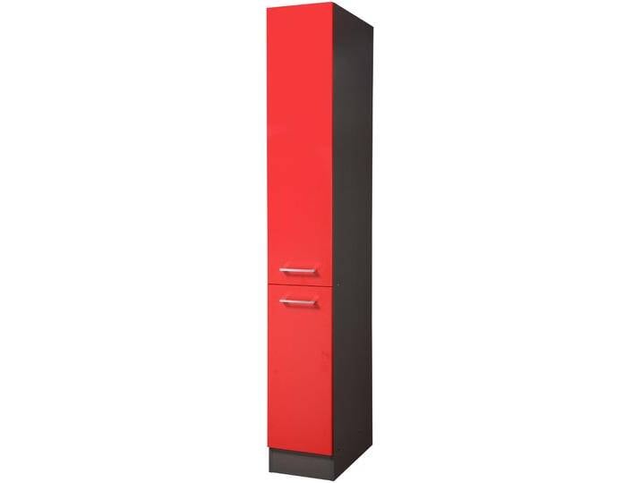 Apothekerschrank KOCHSTATION KS-Paris , grau (rot, graphit), B:30cm H:200cm T:60cm, Holzwerkstoff, Schränke, Breite 30 cm von BAUR