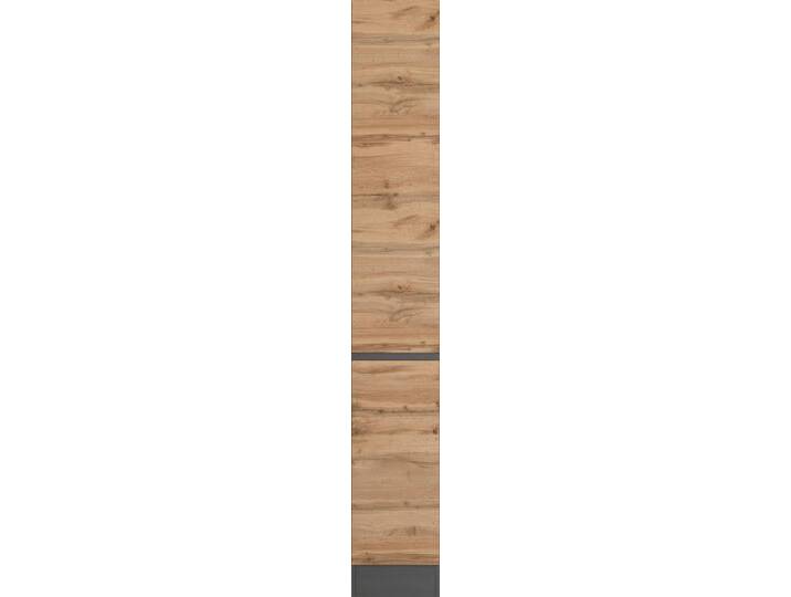 Apothekerschrank KOCHSTATION KS-Riesa , braun (wotaneiche), B:30cm H:200cm T:60cm, Holzwerkstoff, Schränke, Breite 30 cm, MDF-Fronten von BAUR