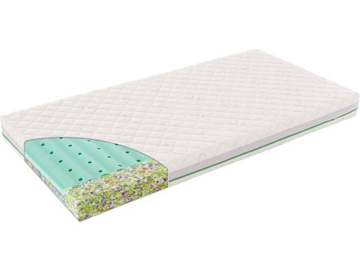 Babymatratze TRÄUMELAND Matratze Wind - Better Dreams Edition , weiß, B:60cm H:11cm L:120cm, Bezug: 60% Polyester, 32% Lyocell (TENCEL), 8% Baumwolle. Steppfüllung: 100% Polyester, Matratzen von BAUR