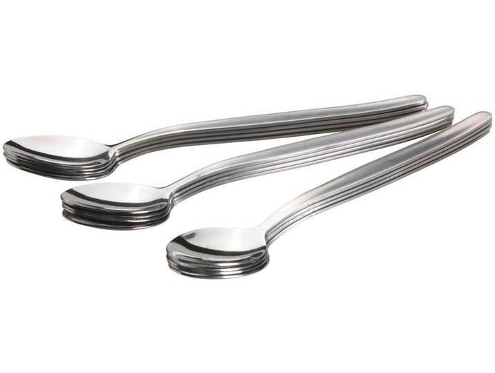 Besteck-Set MÄSER 200 , silber (edelstahlfarben), 12 tlg., Edelstahl, Essbesteck-Sets, Servierbesteck Besteckset, Limolöffel, spülmaschinengeeignet von BAUR