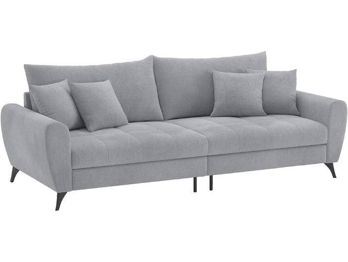 Big-Sofa MR. COUCH Blackburn II , grau (memphis 45 grau), B:260cm H:71cm T:108cm, Memphis (Grundgewebe - 100% Polyester; Nutzschicht- 90% Polyester / 10% Polyamide), Sofas, Mit Kaltschaumpolsterung bis 140 kg belastbar von BAUR