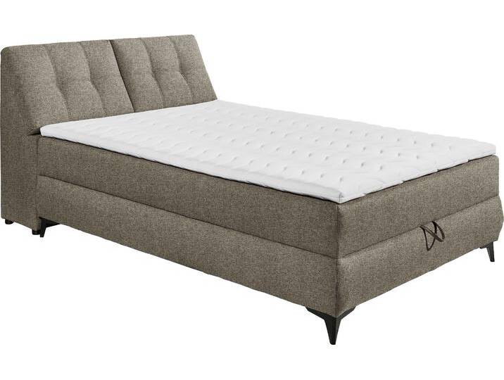 Boxbett ED EXCITING DESIGN Atlantis , braun, B:145cm L:240cm, 100% Polyester, Komplettbetten, mit Bettkasten und Stauraum im Kopfteil von BAUR
