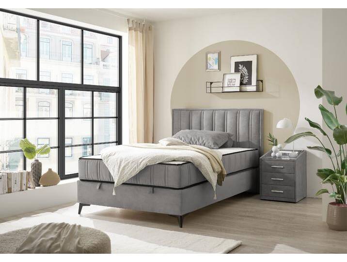 Boxbett ED EXCITING DESIGN Monroe inkl. Bettkasten, erhältlich in den Breiten 120cm & 140cm , grau, B:143cm L:210cm, 100% Polyester, Komplettbetten, Duo-Matratze - feste Seite mit Kokosmatte Boxbett ED EXCITING DESIGN Monroe inkl. Bettkasten, erhältlich in den Breiten 120cm & 140cm , grau, B:143cm L:210cm, 100% Polyester, Komplettbetten, Duo-Matratze - feste Seite mit Kokosmatte von BAUR