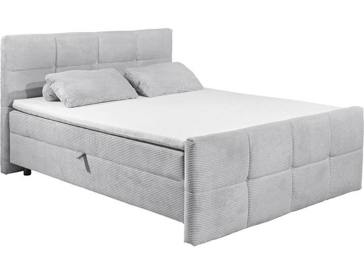 Boxbett ED EXCITING DESIGN Tijuana , grau, B:182cm L:225cm, 92% Polyester, 8% Nylon, Komplettbetten, Boxspringbett, inkl. zwei Bettkästen Boxbett ED EXCITING DESIGN Tijuana , grau, B:182cm L:225cm, 92% Polyester, 8% Nylon, Komplettbetten, Boxspringbett, inkl. zwei Bettkästen von BAUR