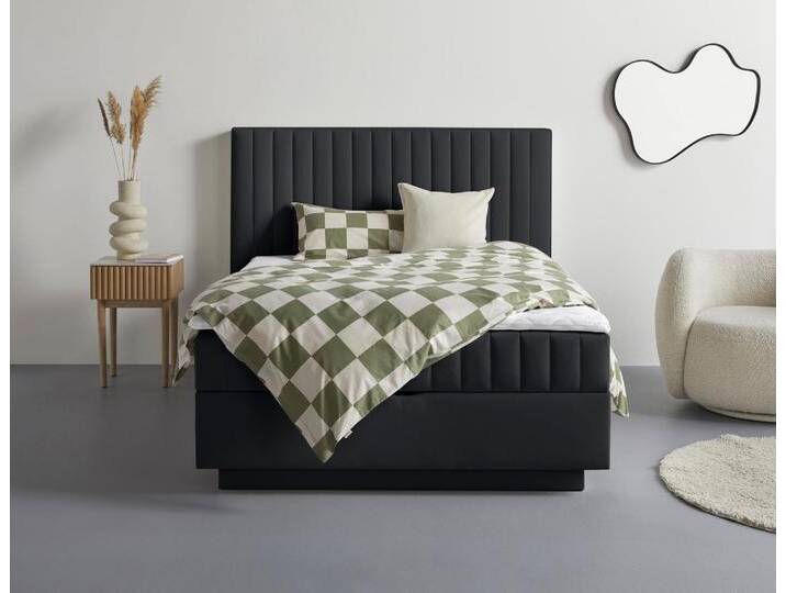 Boxbett HOMSY BY ANA JOHNSON Moonio inkl. Bettkasten , anthrazit, B:167cm L:214cm, Komplettbetten, erhältlich in verschiedenen Breiten und Härtegraden von BAUR