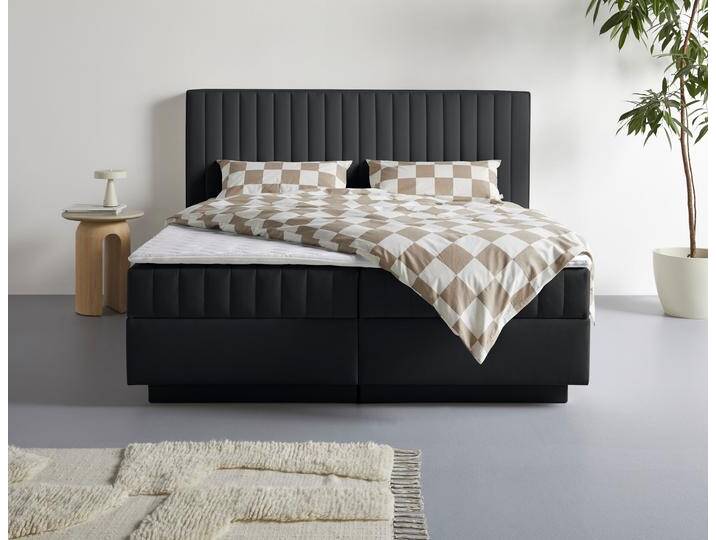 Boxbett HOMSY BY ANA JOHNSON Moonio inkl. Bettkasten , anthrazit, B:187cm L:214cm, Komplettbetten, erhältlich in verschiedenen Breiten und Härtegraden von BAUR