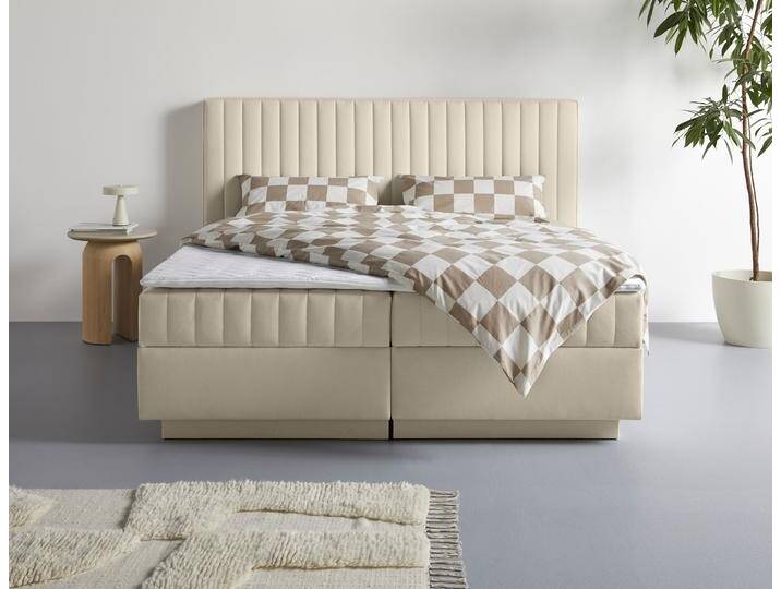 Boxbett HOMSY BY ANA JOHNSON Moonio inkl. Bettkasten , creme, B:187cm L:214cm, Komplettbetten, erhältlich in verschiedenen Breiten und Härtegraden Boxbett HOMSY BY ANA JOHNSON Moonio inkl. Bettkasten , creme, B:187cm L:214cm, Komplettbetten, erhältlich in verschiedenen Breiten und Härtegraden von BAUR