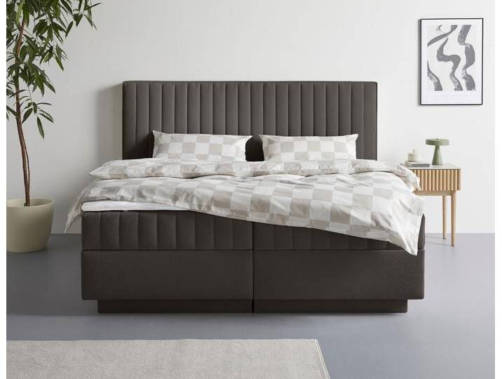 Boxbett HOMSY BY ANA JOHNSON Moonio inkl. Bettkasten , schwarz, B:207cm L:214cm, Komplettbetten, erhältlich in verschiedenen Breiten und Härtegraden von BAUR