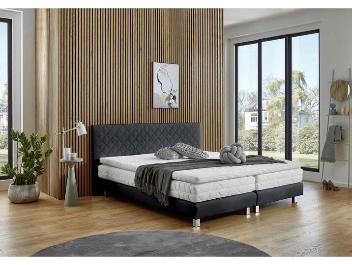 Boxbett Kyoto , schwarz, B:195cm L:210cm, WESTFALIA SCHLAFKOMFORT, Komplettbetten, Kunstleder,Bonnell-,Kaltschaum-&Taschenferderkern wählbar in H2,H3,H4 Boxbett Kyoto , schwarz, B:195cm L:210cm, WESTFALIA SCHLAFKOMFORT, Komplettbetten, Kunstleder,Bonnell-,Kaltschaum-&Taschenferderkern wählbar in H2,H3,H4 von BAUR