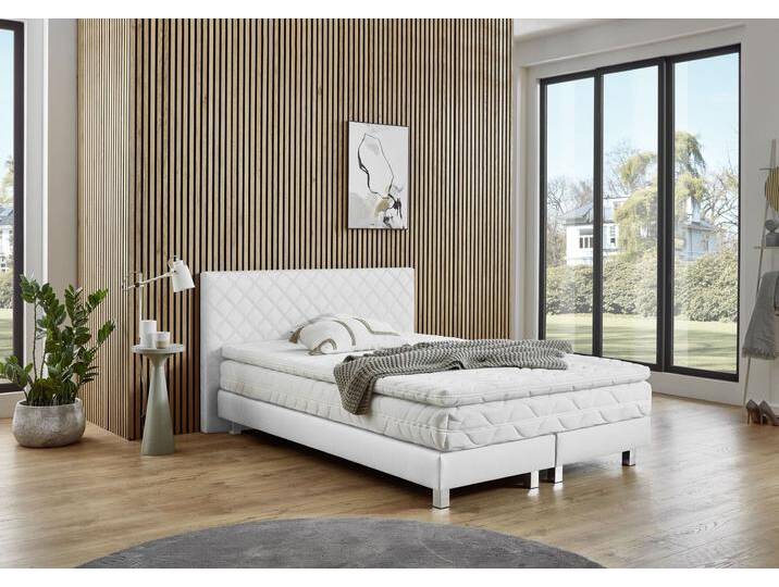 Boxbett Kyoto , weiß, B:155cm L:210cm, WESTFALIA SCHLAFKOMFORT, Komplettbetten, Kunstleder,Bonnell-,Kaltschaum-&Taschenferderkern wählbar in H2,H3,H4 Boxbett Kyoto , weiß, B:155cm L:210cm, WESTFALIA SCHLAFKOMFORT, Komplettbetten, Kunstleder,Bonnell-,Kaltschaum-&Taschenferderkern wählbar in H2,H3,H4 von BAUR