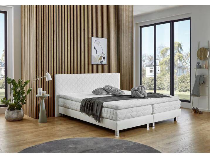 Boxbett Kyoto , weiß, B:195cm L:210cm, WESTFALIA SCHLAFKOMFORT, Komplettbetten, Kunstleder,Bonnell-,Kaltschaum-&Taschenferderkern wählbar in H2,H3,H4 Boxbett Kyoto , weiß, B:195cm L:210cm, WESTFALIA SCHLAFKOMFORT, Komplettbetten, Kunstleder,Bonnell-,Kaltschaum-&Taschenferderkern wählbar in H2,H3,H4 von BAUR