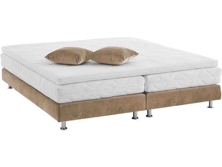 Boxbett Nagoya , beige, B:180cm L:202cm, WESTFALIA SCHLAFKOMFORT, Komplettbetten, wählbar mit und ohne Topper, in H2, H3 und H4 erhältlich von BAUR