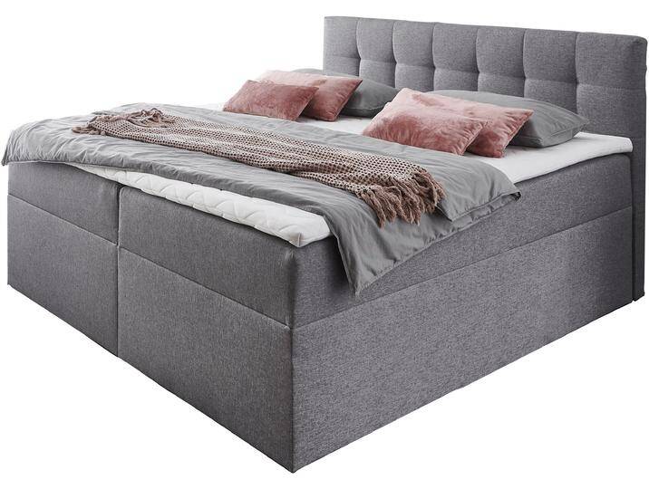 Boxbett PLACES OF STYLE, grau (hellgrau), B:162cm L:210cm, Komplettbetten von BAUR