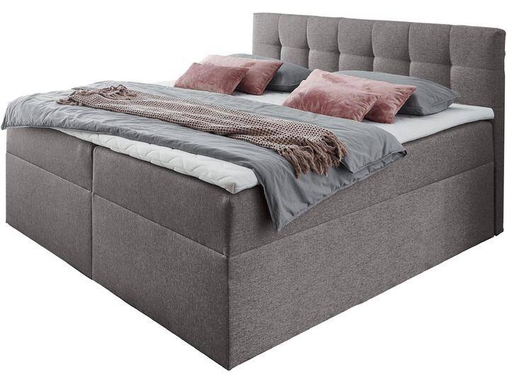 Boxbett PLACES OF STYLE, grau (taupe), B:162cm L:210cm, Komplettbetten von BAUR