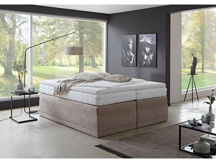 Boxspringbett Ibiza , beige (sand), B:180cm L:200cm, WESTFALIA SCHLAFKOMFORT, Komplettbetten von BAUR