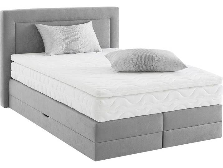 Boxspringbett, grau, B:155cm L:210cm, WESTFALIA SCHLAFKOMFORT, Komplettbetten, Boxspringbett, wahlweise mit Bettkasten und Topper Boxspringbett, grau, B:155cm L:210cm, WESTFALIA SCHLAFKOMFORT, Komplettbetten, Boxspringbett, wahlweise mit Bettkasten und Topper von BAUR