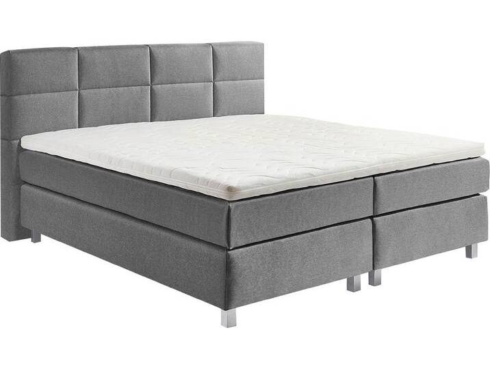 Boxspringbett, grau, B:175cm L:210cm, Bezug: 100% Polyester, Polsterung: 100% Polyester, WESTFALIA SCHLAFKOMFORT, Komplettbetten, Boxspringbett, wahlweise mit Kaltschaum-Topper Boxspringbett, grau, B:175cm L:210cm, Bezug: 100% Polyester, Polsterung: 100% Polyester, WESTFALIA SCHLAFKOMFORT, Komplettbetten, Boxspringbett, wahlweise mit Kaltschaum-Topper von BAUR