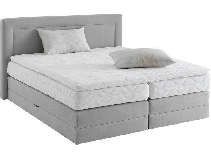 Boxspringbett, grau, B:195cm L:210cm, WESTFALIA SCHLAFKOMFORT, Komplettbetten, Boxspringbett, wahlweise mit Bettkasten und Topper Boxspringbett, grau, B:195cm L:210cm, WESTFALIA SCHLAFKOMFORT, Komplettbetten, Boxspringbett, wahlweise mit Bettkasten und Topper von BAUR