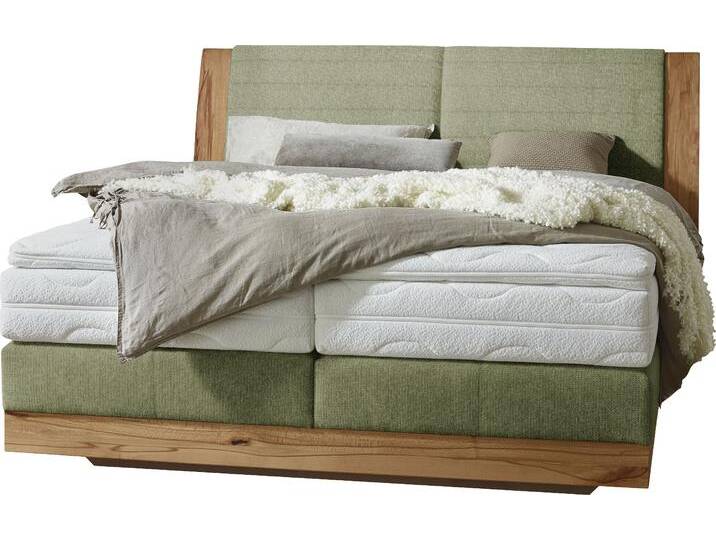 Boxspringbett ALINA Cintia , grün (pastellgrün gfs 313), B:223cm L:219cm, Chenille GFS (100% Polyester), Komplettbetten, Boxspringbett, in unterschiedlichen Ausführungen von BAUR