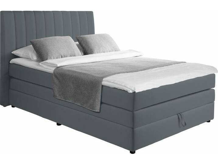Boxspringbett ALINA Marvin , grau (grau tls 39), B:151cm L:212cm, Komplettbetten, Boxspringbett, inklusive Bettkasten und Topper, in diversen Ausführungen von BAUR