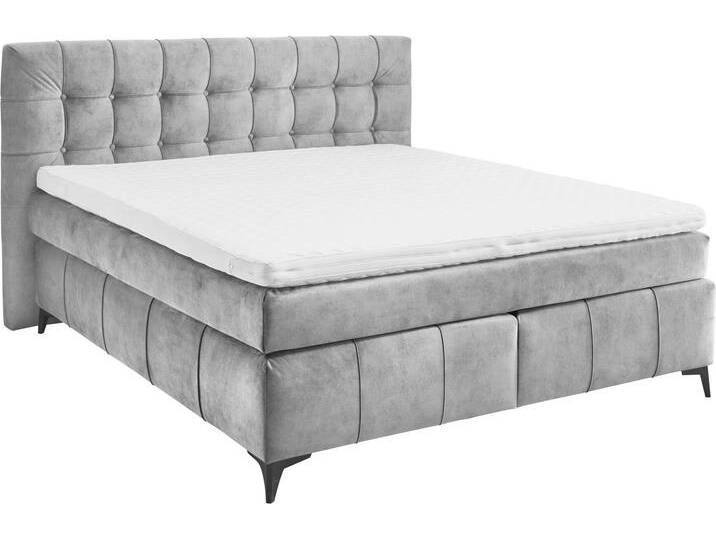 Boxspringbett ED EXCITING DESIGN Oregon , grau, B:200cm L:210cm, 100% Polyester, Komplettbetten, Boxspringbett, inkl. Duo-Matratze - Kokosmatte, Filzabdeckung Boxspringbett ED EXCITING DESIGN Oregon , grau, B:200cm L:210cm, 100% Polyester, Komplettbetten, Boxspringbett, inkl. Duo-Matratze - Kokosmatte, Filzabdeckung von BAUR