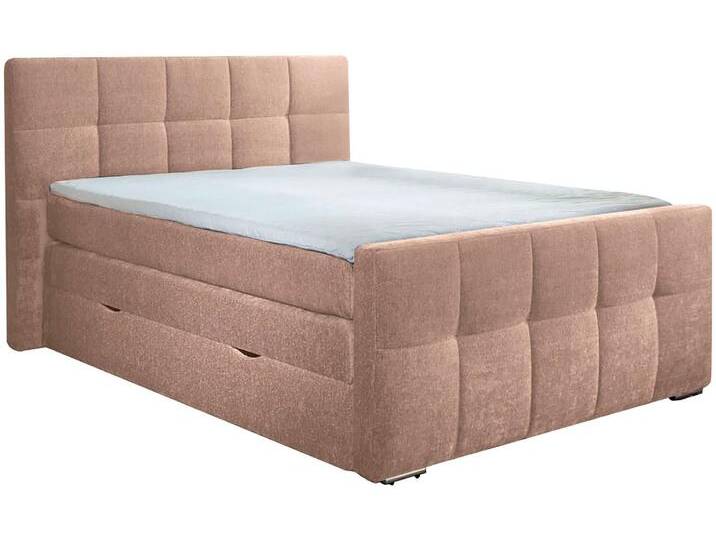 Boxspringbett PLACES OF STYLE Rosà , beige (sand), B:184cm L:224cm, Komplettbetten, H3/H3, H3/H4, H4/H4 möglich von BAUR