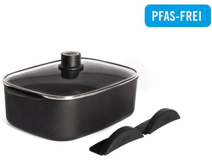 Bräter WOLL MADE IN GERMANY Eco Logic QXR, mit Deckel und Silikongriffen , schwarz, B:22cm H:10cm L:29cm, Töpfe, PFAS-freie Diamond-QXR - Beschichtung Bräter WOLL MADE IN GERMANY Eco Logic QXR, mit Deckel und Silikongriffen , schwarz, B:22cm H:10cm L:29cm, Töpfe, PFAS-freie Diamond-QXR - Beschichtung von BAUR