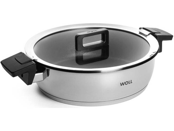 Bratentopf WOLL Concept , silber (silberfarben), H:8cm Ø:28cm, Töpfe, Induktion von BAUR