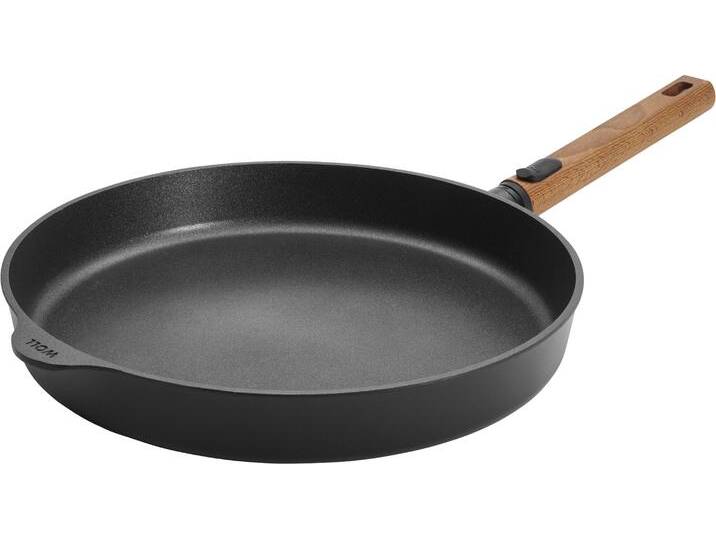 Bratpfanne WOLL MADE IN GERMANY Eco Logic QXR , bunt (schwarz, natur), H:5cm Ø:32cm, Pfannen von BAUR