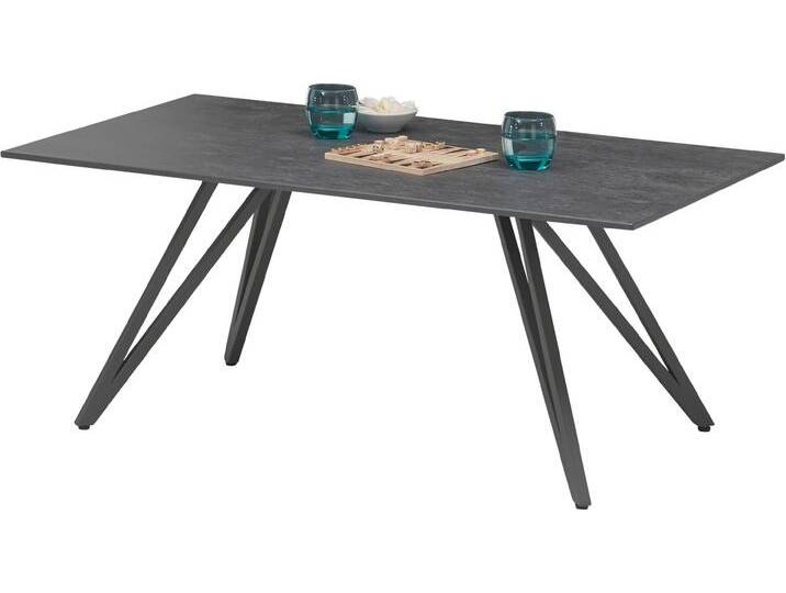 Couchtisch STOLKOM Jesse , grau (anthrazit, schwarz, anthrazit), H:46cm, Tische, 110 cm breit Keramik Anthrazit von BAUR
