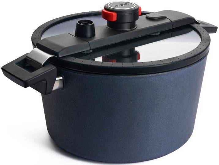 Dampfgartopf WOLL MADE IN GERMANY Active-Lite , grau (anthrazit), H:11,5cm Ø:20cm, Töpfe, Dampfkochtopf, incl. Activde Lite Deckel, Induktion, Made in Germany von BAUR