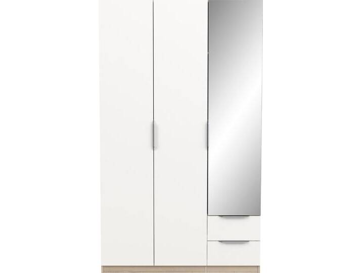 Drehtürenschrank DEMEYERE GROUP Ghost , weiß (kronberg eich, matt weiß), B:119,4cm H:203cm T:51,1cm, Spanplatte, Schränke von BAUR