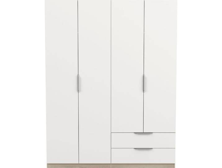 Drehtürenschrank DEMEYERE GROUP Ghost , weiß (kronberg eich, matt weiß), B:157,3cm H:203cm T:51,1cm, Spanplatte, Schränke, Breite ca. 157cm, Höhe ca. 200cm von BAUR