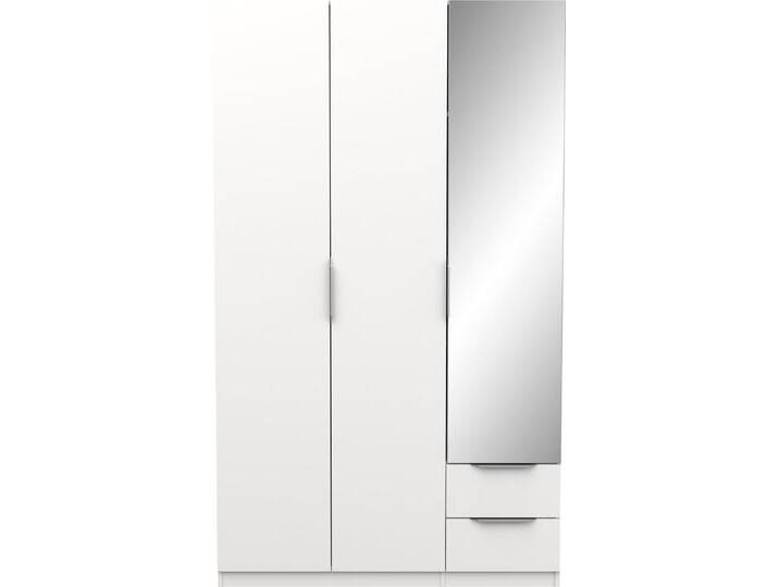 Drehtürenschrank DEMEYERE GROUP Ghost , weiß (matt weiß), B:119,4cm H:203cm T:51,1cm, Spanplatte, Schränke von BAUR