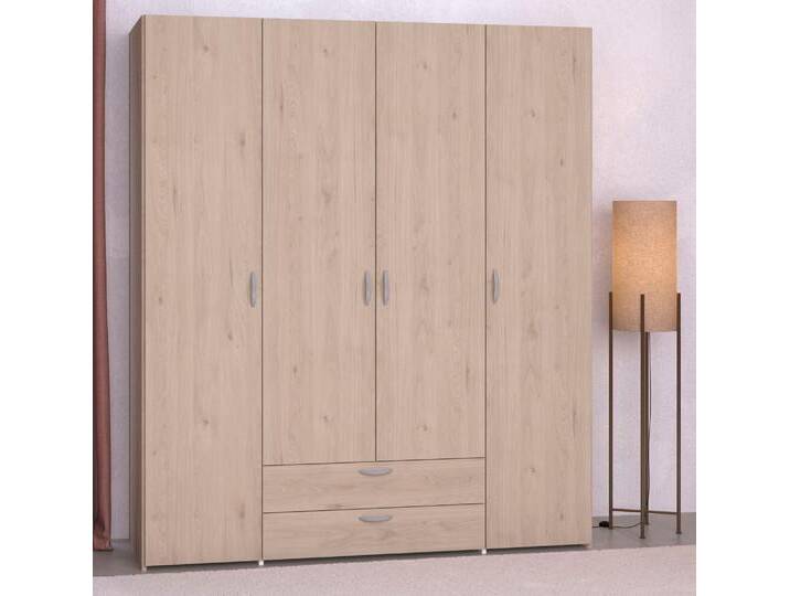 Drehtürenschrank PARISOT Daily 11 , braun (jackson eiche nachbildung), B:160cm H:185cm T:51cm, Spanplatte, Schränke von BAUR