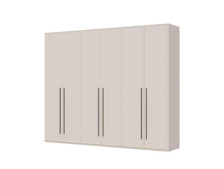 Drehtürenschrank PLACES OF STYLE Opera mit oder ohne Kranz inkl. LED-Bel.,B 227,272,317 oder 362 cm , beige (cashmere), B:272cm H:224cm T:56cm, MDF, FSC-zertifizierter Holzwerkstoff, Schränke, UV lackiert, Soft Close Funktion, Höhenverstellbare Füße von BAUR