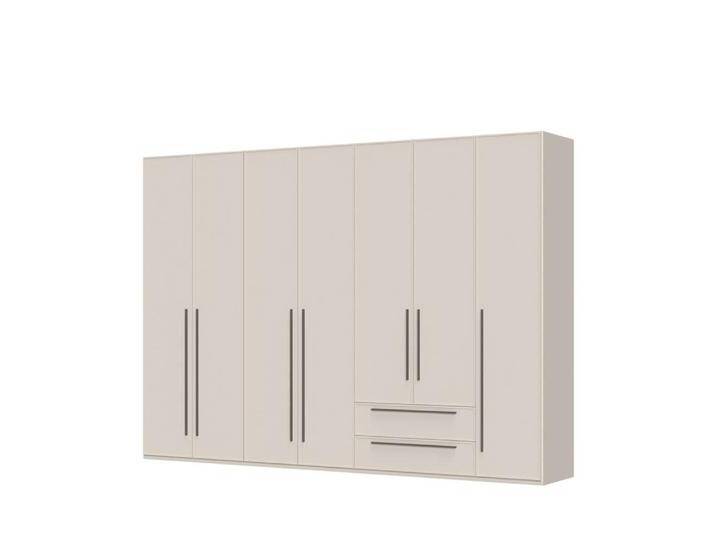 Drehtürenschrank PLACES OF STYLE Opera mit oder ohne Kranz inkl. LED-Bel.,B 227,272,317 oder 362 cm , cashmere, B:317cm H:224cm T:56cm, FSC-zertifizierter Holzwerkstoff, MDF, Schränke, UV lackiert, Soft Close Funktion, Höhenverstellbare Füße von BAUR