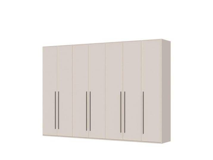 Drehtürenschrank PLACES OF STYLE Opera mit oder ohne Kranz inkl. LED-Bel.,B 227,272,317 oder 362 cm , cashmere, B:317cm H:224cm T:56cm, FSC-zertifizierter Holzwerkstoff, MDF, Schränke, UV lackiert, Soft Close Funktion, Höhenverstellbare Füße von BAUR