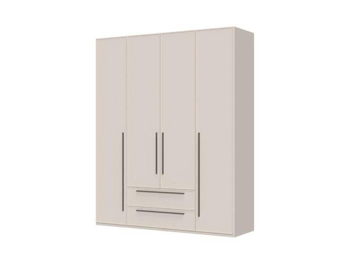 Drehtürenschrank PLACES OF STYLE Opera mit oder ohne Kranz inkl. LED-Bel.,B92,137,182 oder 227 cm , beige (cashmere), B:182cm H:224cm T:56cm, MDF, FSC-zertifizierter Holzwerkstoff, Schränke, Schubkästen, UV lackiert, Soft Close Funktion, Höhenverstellbare Füße von BAUR