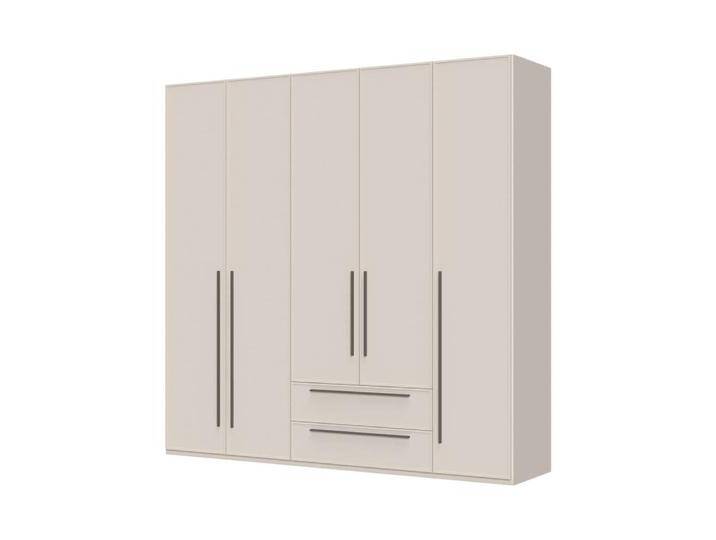 Drehtürenschrank PLACES OF STYLE Opera mit oder ohne Kranz inkl. LED-Bel.,B92,137,182 oder 227 cm , beige (cashmere), B:227cm H:224cm T:56cm, MDF, FSC-zertifizierter Holzwerkstoff, Schränke, Schubkästen, UV lackiert, Soft Close Funktion, Höhenverstellbare Füße von BAUR