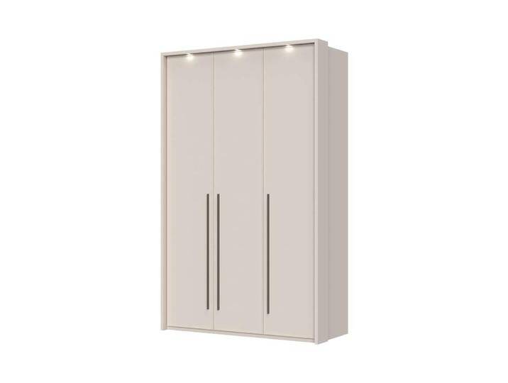 Drehtürenschrank PLACES OF STYLE Opera mit oder ohne Kranz inkl. LED-Beleuchtung, B: 92,137 oder 182 cm , cashmere, B:142cm H:226cm T:60cm, FSC-zertifizierter Holzwerkstoff, MDF, Schränke, UV lackiert, Soft Close Funktion, Höhenverstellbare Füße von BAUR