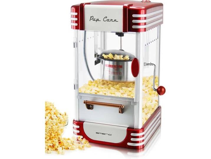 EMERIO Popcornmaschine POM-120650 , bunt (rot, silberfarben), B:28cm H:45cm T:24cm, Popcornmaschinen von BAUR