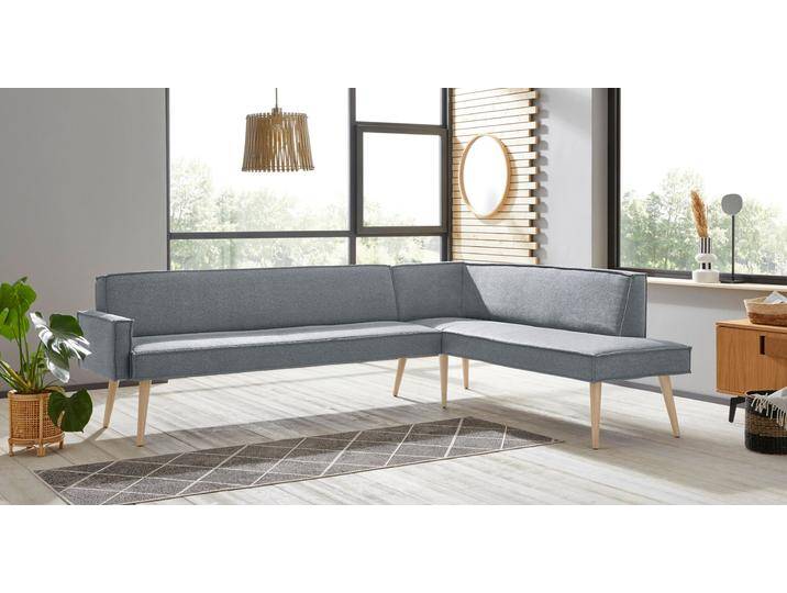 Eckbank EXXPO - SOFA FASHION Lungo, moderne Kedernaht, bequem und elegant, hoher Holzfuß , silber, B:198cm H:84cm T:260cm, 100% Polyester, Sitzbänke, hochwertige Detailverarbeitung, frei im Raum stellbar Eckbank EXXPO - SOFA FASHION Lungo, moderne Kedernaht, bequem und elegant, hoher Holzfuß , silber, B:198cm H:84cm T:260cm, 100% Polyester, Sitzbänke, hochwertige Detailverarbeitung, frei im Raum stellbar von BAUR