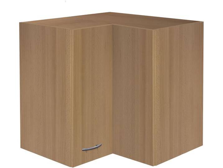 Eckhängeschrank FLEX-WELL Nano , braun (buche nachbildung), B:60cm H:54,8cm T:32cm, Holzwerkstoff, Schränke, (B x H x T) 60/60 x 54,8 x 32 cm von BAUR