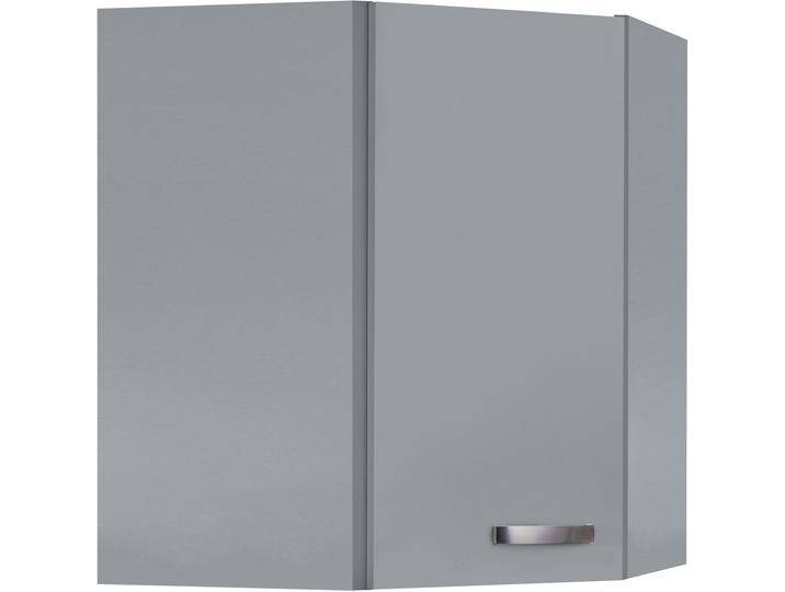 Eckhängeschrank KOCHSTATION KS-Cara , grau (basaltgrau, basaltgrau), B:60cm H:70,4cm T:34,9cm, Schränke von BAUR